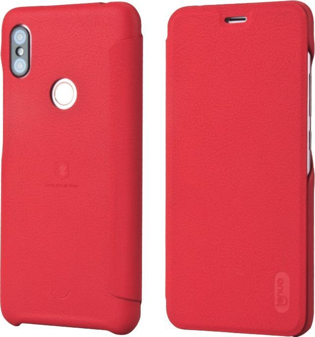 Lenuo Etui flip z klapką Lenuo LeDream do Xiaomi Redmi S2 czerwone 1