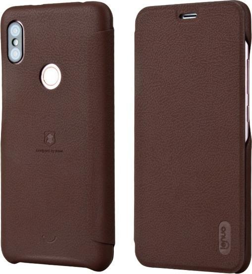 Lenuo Etui flip z klapką Lenuo LeDream do Xiaomi Redmi S2 brązowe 1
