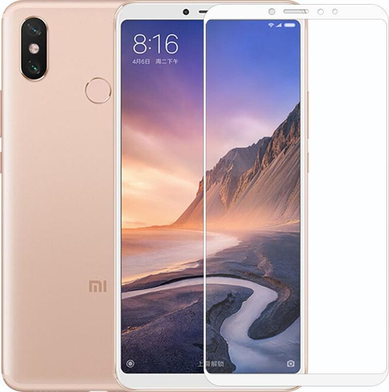 MOFI Szkło hartowane na pełny ekran MOFI do Xiaomi Mi Max 3 białe 1