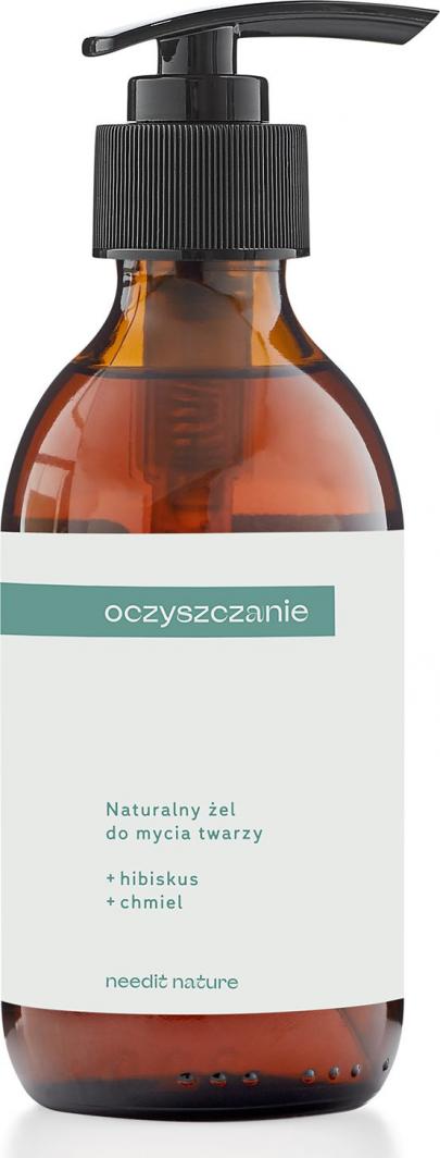 Needit nature Naturalny żel do mycia twarzy Hibiskus Chmiel 200 ml 1
