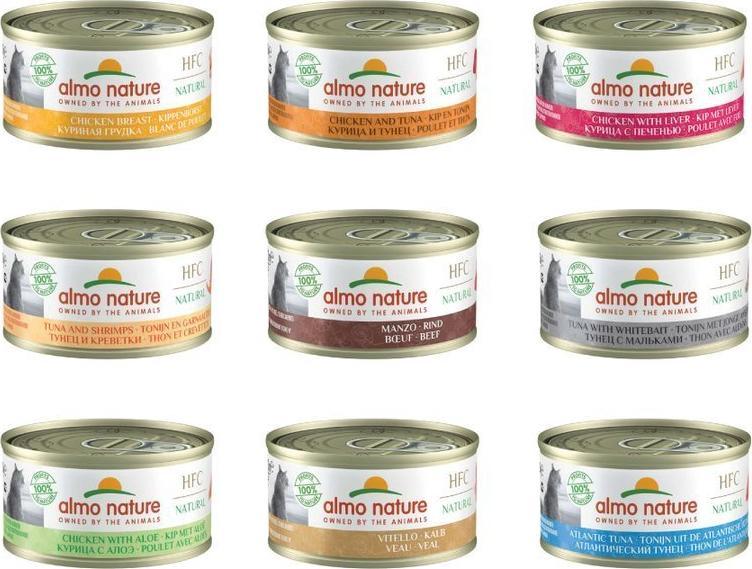 Almo Nature Almo Nature HFC Natural MIX smaków dla kota 9x70g 1