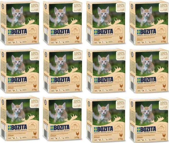 Bozita Bozita Feline Kitten Kurczak w Sosie 12x370g 1