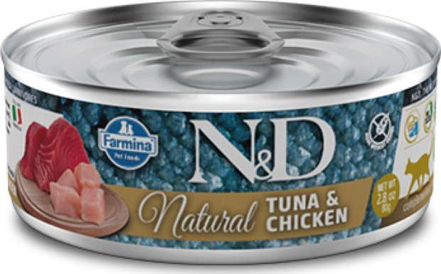 Farmina Farmina Natural z tuńczykiem i kurczakiem 80g 1