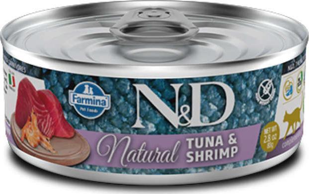 Farmina Farmina Natural z tuńczykiem i krewetkami 80g 1