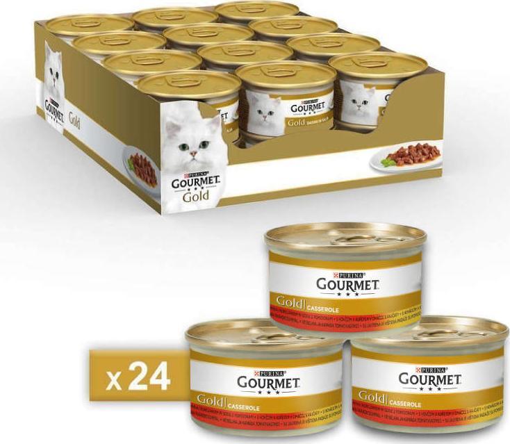 Gourmet Gourmet Gold Casserole wołowina kurczak 24x85g 1
