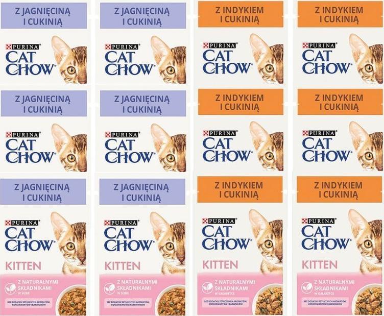 Purina Purina Cat Chow KiTTEN Mix smaków dla kociąt 12x85g 1