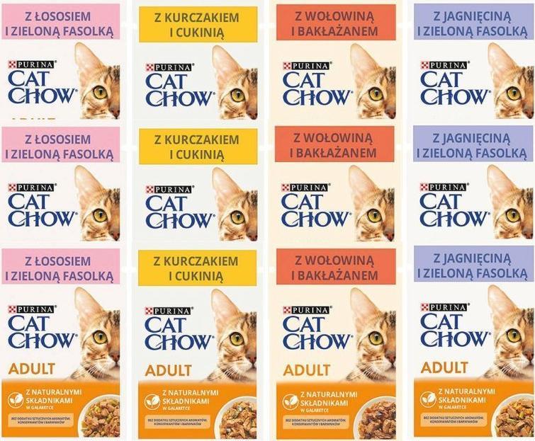 Purina Purina Cat Chow ADULT Mix smaków 12x85g 1