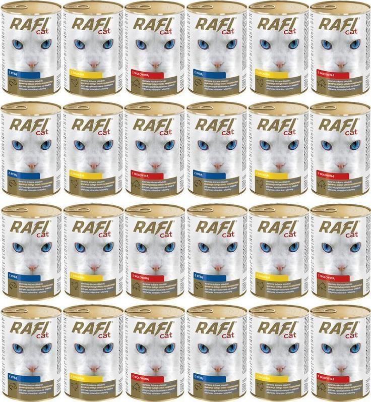 Rafi Rafi Cat MIX Smaków dla kota 30x 415g 1