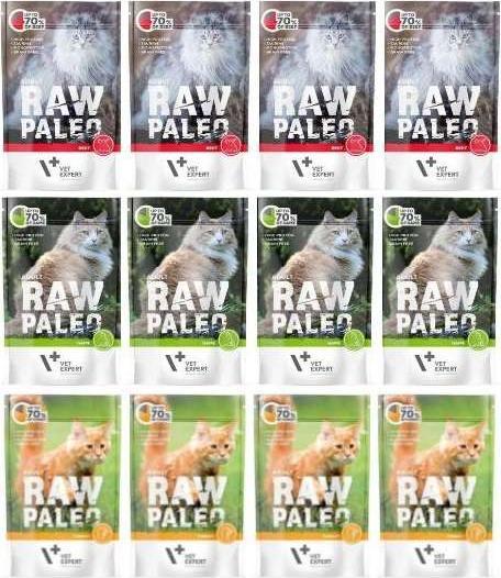 Raw Paleo Vet Expert Raw Paleo Adult MIX smaków 12x100g 1