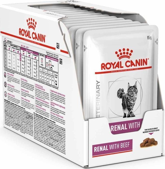 Royal Canin Royal Canin Veterinary Diet Renal Wołowina 12x85g 1