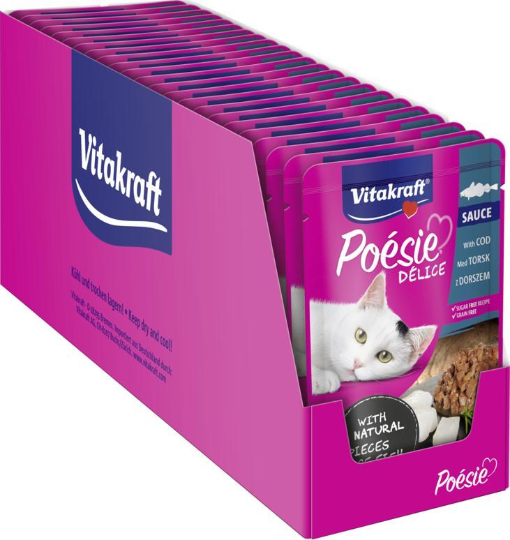 Vitakraft Vitakraft Poesie DELI SAUCE Dorsz 23x85g 1
