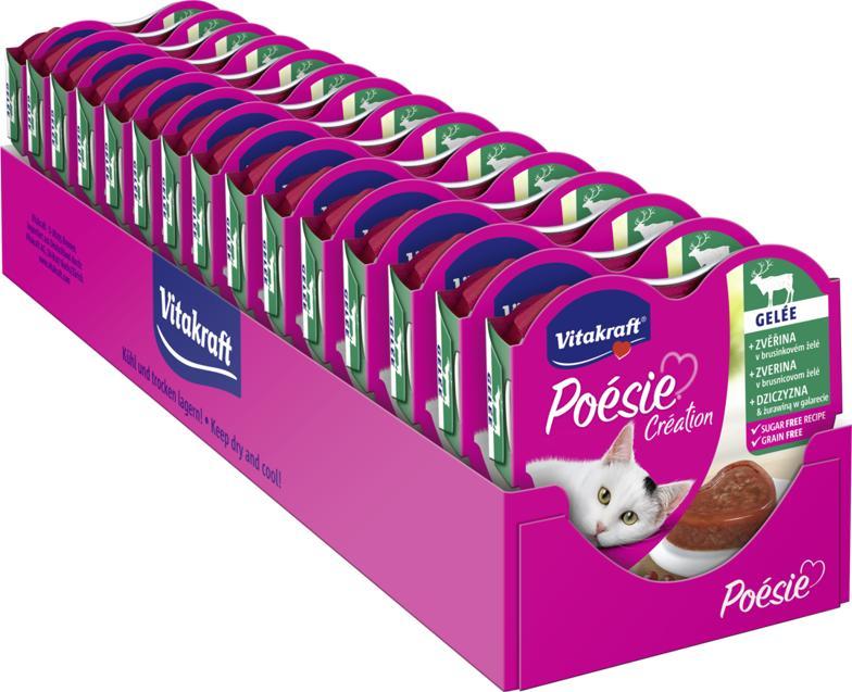 Vitakraft Vitakraft Poesie dziczyzna z żurawiną w galaretce 15x85g 1