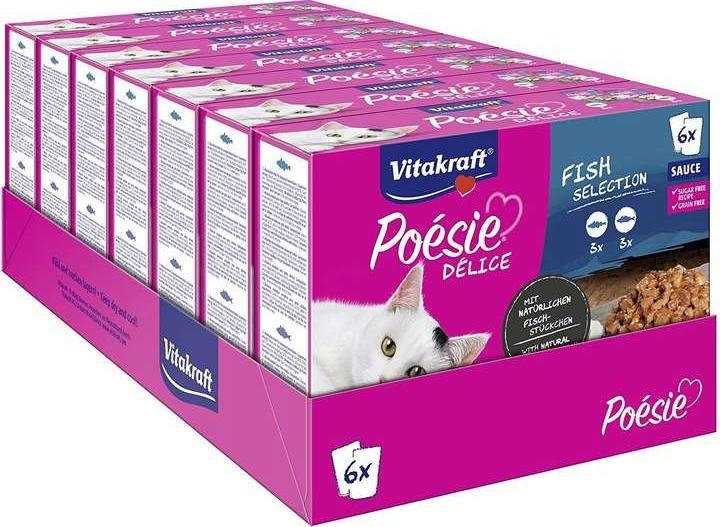 Vitakraft Vitakraft Poesie multipack RYBNY w sosie 42x85g 1