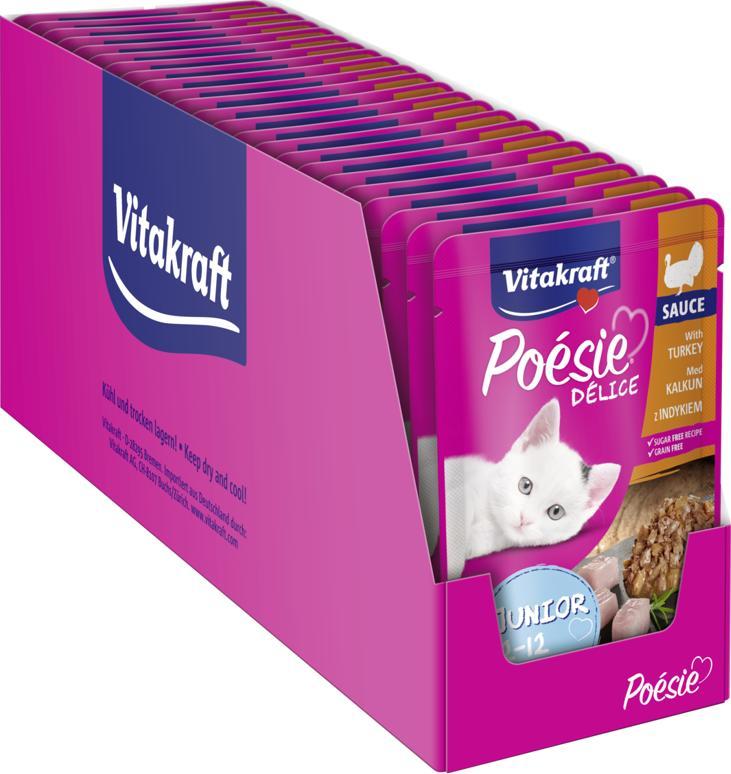 Vitakraft Vitakraft Poesie JUNIOR Indyk dla kociąt 23x85g 1