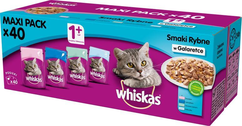 Whiskas Whiskas Adult Smaki Rybne 40x100g 1