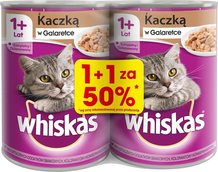 Whiskas Whiskas kaczka w galaretce 2x400g 1