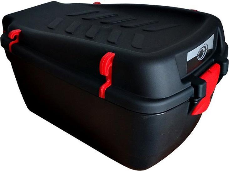 Cargo Kufer na bagażnik CARGO duży czarny-uchwyty czerwone Uniwersalny 1