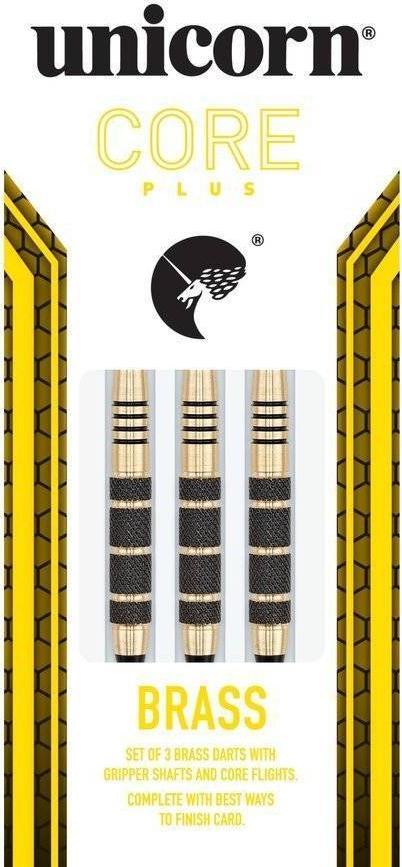 Unicorn Rzutki Unicorn Core Plus Win black-gold brass darts 17g soft tip 04222 Uniwersalny 1
