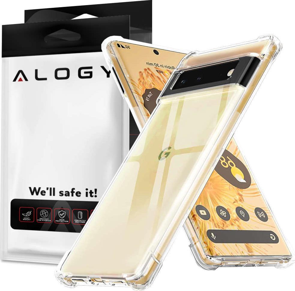Alogy Silikonowe etui pancerne ShockProof Alogy do Google Pixel 6 Przezroczyste 1