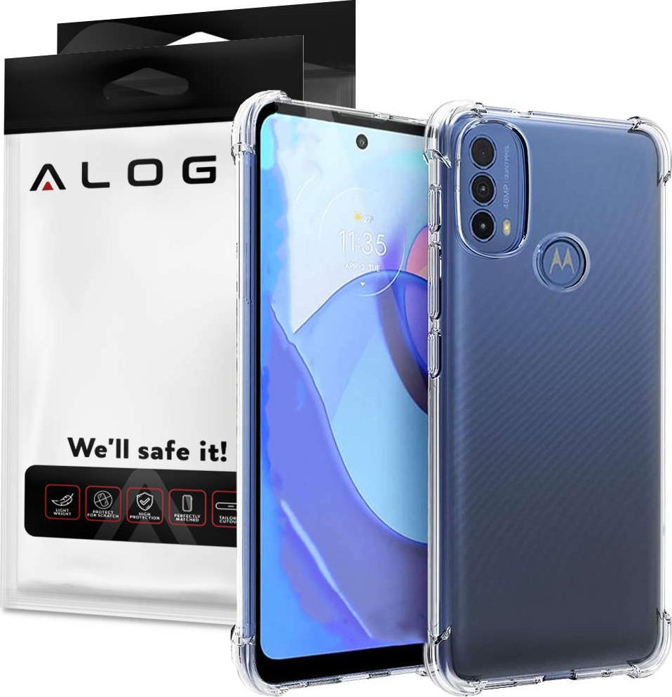 Alogy Silikonowe etui pancerne ShockProof Alogy do Motorola Moto E20/ E30/ E40 Przezroczyste 1
