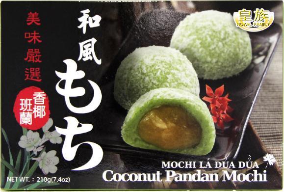 Royal Family Mochi, ryżowe ciasteczka z kokosem i pandanem 210g (6 x 35g) - Royal Family 1
