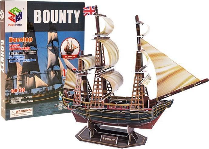 Jokomisiada Puzzle 3D statek Bounty okręt morski 125 el ZA2599 1