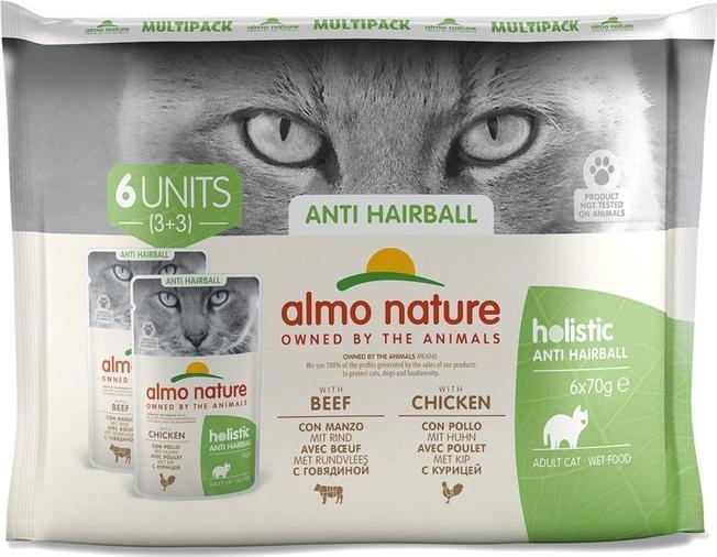Almo Nature Almo Nature Multipack 6x70g Anti-Hairball 1