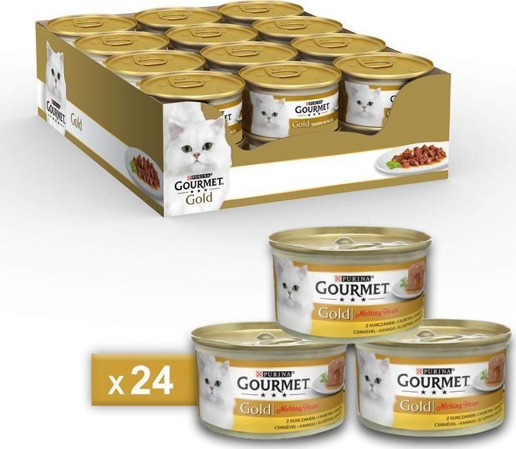 Gourmet Gourmet Gold Melting Heart kurczak 24x85g 1