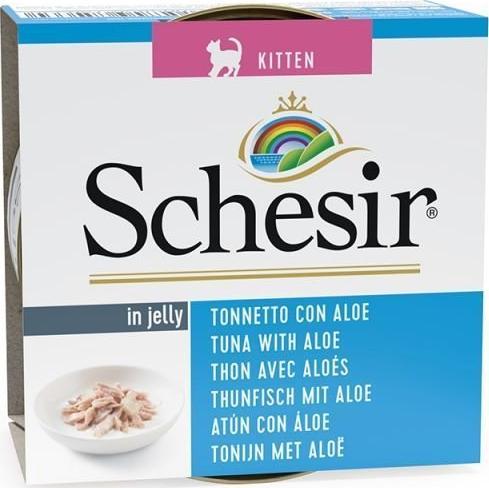 Schesir SCHESIR tuńczyk z aloesem dla kociąt 85g 1