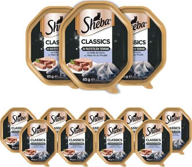 Sheba SHEBA Classics z Cielęciną i Kurczakiem 11x85g 1