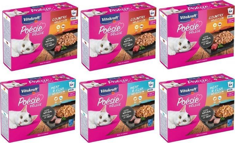Vitakraft Vitakraft Poesie MIX smaków w galaretce 36x85g 1