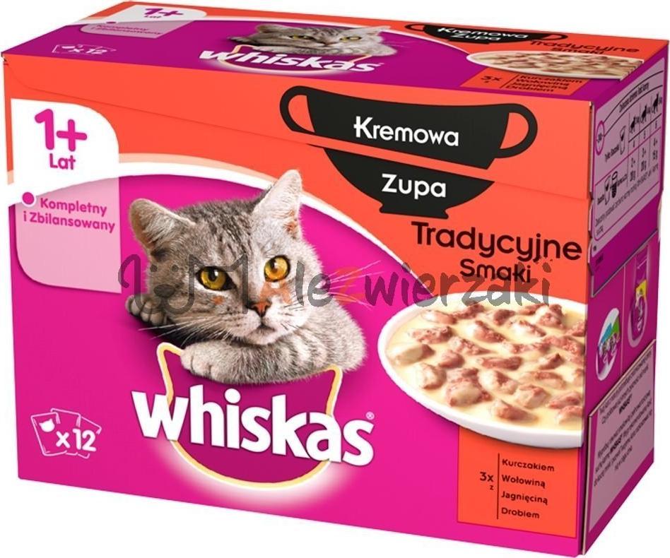 Whiskas Whiskas zupa tradycyjne smaki 12x85g 1