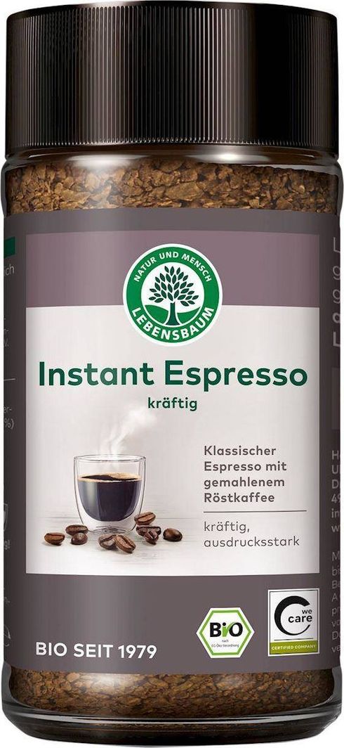 Lebensbaum KAWA ROZPUSZCZALNA LIOFILIZOWANA ROBUSTA ESPRESSO 100 % BIO 100 g - LEBENSBAUM 1