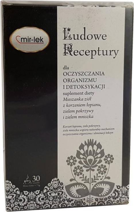 LUDOWE RECEPTURY LUDOWE RECEPTURY oczyszczanie, detoksykacja, równowaga mikrobiologiczna 30 saszetek MIR-LEK 1