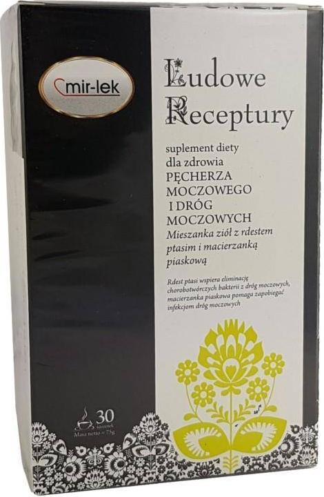 LUDOWE RECEPTURY LUDOWE RECEPTURY pęcherz moczowy i drogi moczowe 30 saszetek MIR-LEK 1