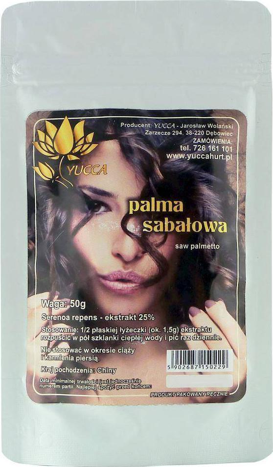 PROHERBIS PROHERBIS Palma sabałowa - saw palmetto - ekstrakt 25% 50g 1