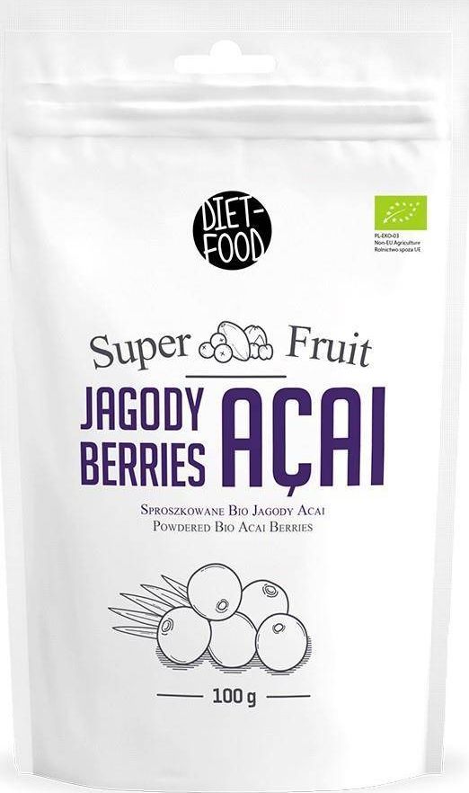 Diet Food Sproszkowane jagody acai BIO 100 g Diet-Food.pl 1
