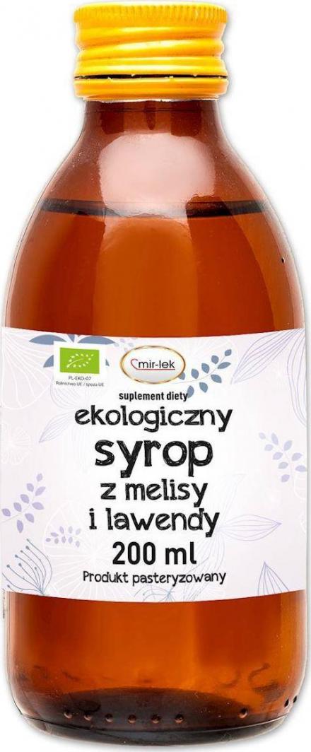 MIR-LEK SYROP Z MELISY I LAWENDY BIO 200 ml - MIR-LEK 1
