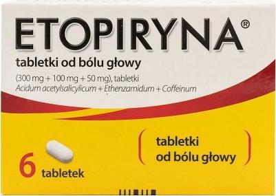 Polpharma Etopiryna 6 tabletek 1