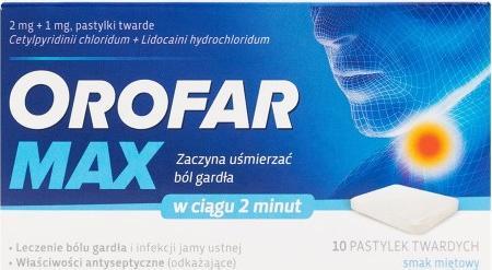 Stada Orofar Max na gardło 10 tabletek 1
