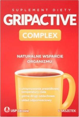 USP Gripactive Complex na górne drogi oddechowe 6 saszetek 1