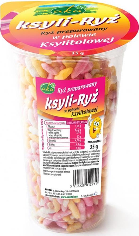 AKA Ryż preparowany ksyli-Ryż bez cukru 35 g 1
