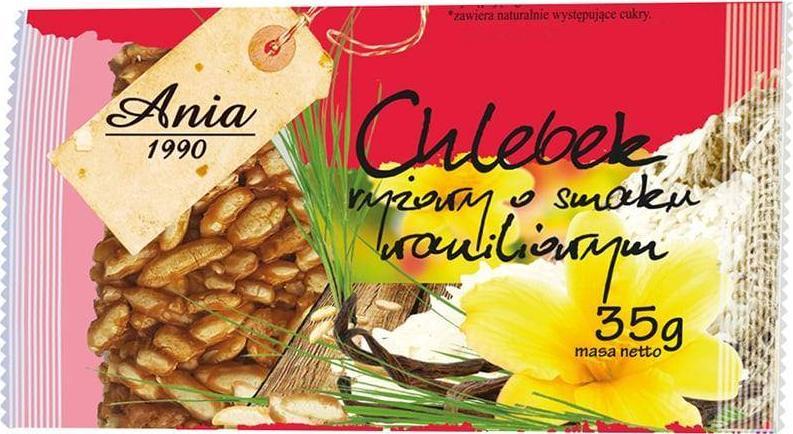 Ania Chlebek ryżowy o smaku waniliowym 35 g 1