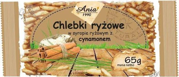 Ania Chlebki ryżowe z cynamonem 65 g 1