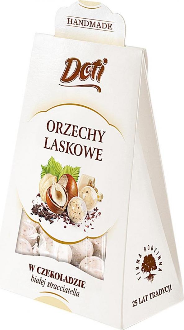 Doti Orzech laskowy w białej czekoladzie stracciatella 100 g 1