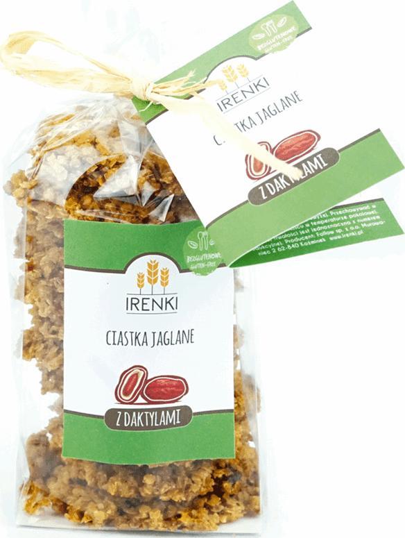 Follow Ciastka jaglane z daktylami bezglutenowe 175 g 1