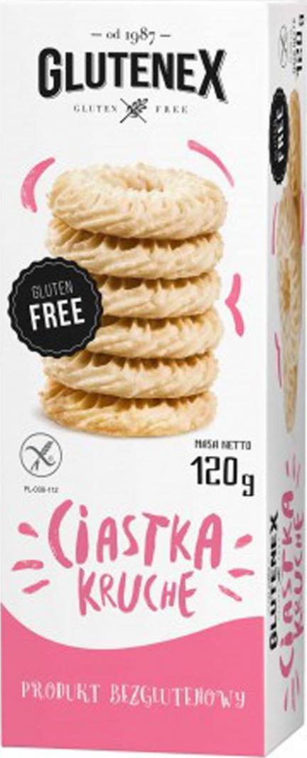 Glutenex Ciastka kruche bezglutenowe 120 g 1
