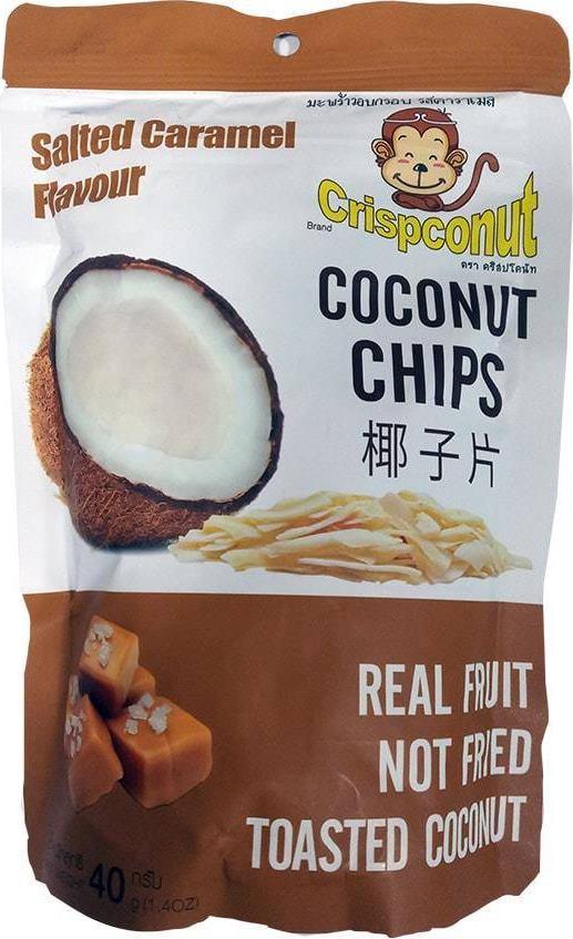 JD Food Chipsy kokosowe Słony Karmel 40 g 1