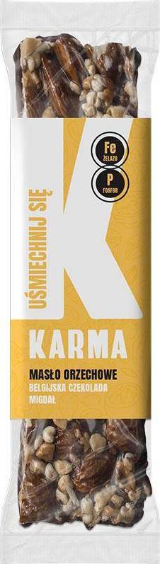Karma Bars Baton masło orzechowe, belgijska czekolada 54 g 1