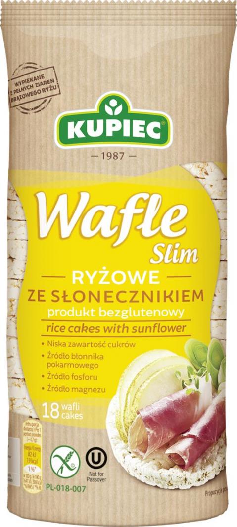 Kupiec Wafle ryżowe ze słonecznikiem SLIM 84 g 1